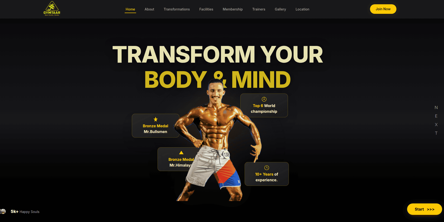 GymTaar Website