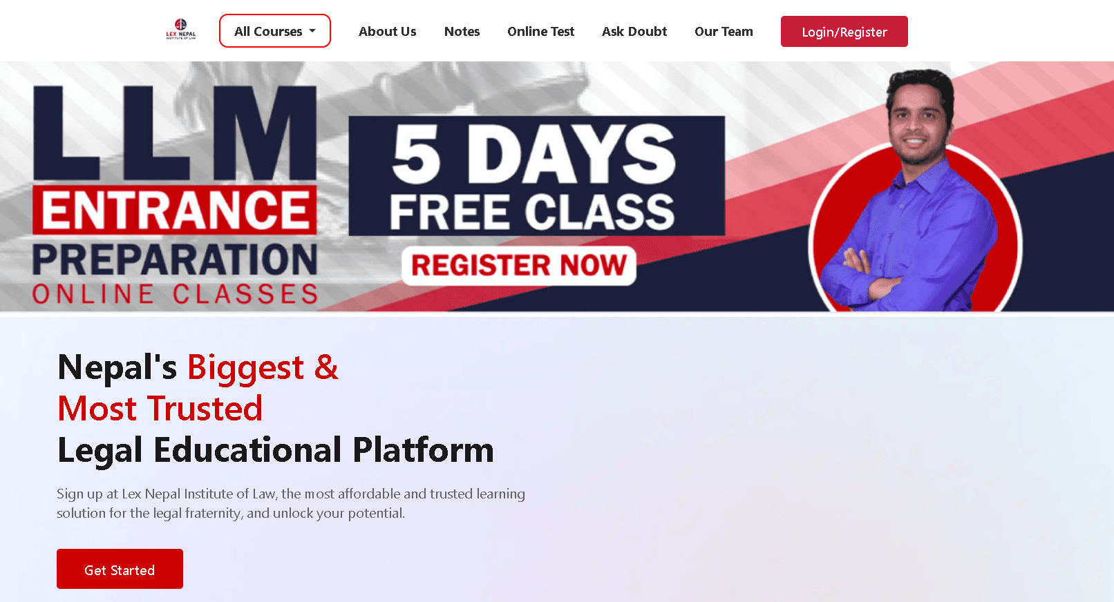 Landing page